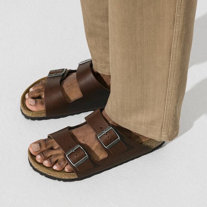 Birkenstock Læder Arizona Herre Kaffe | DK 245WNB